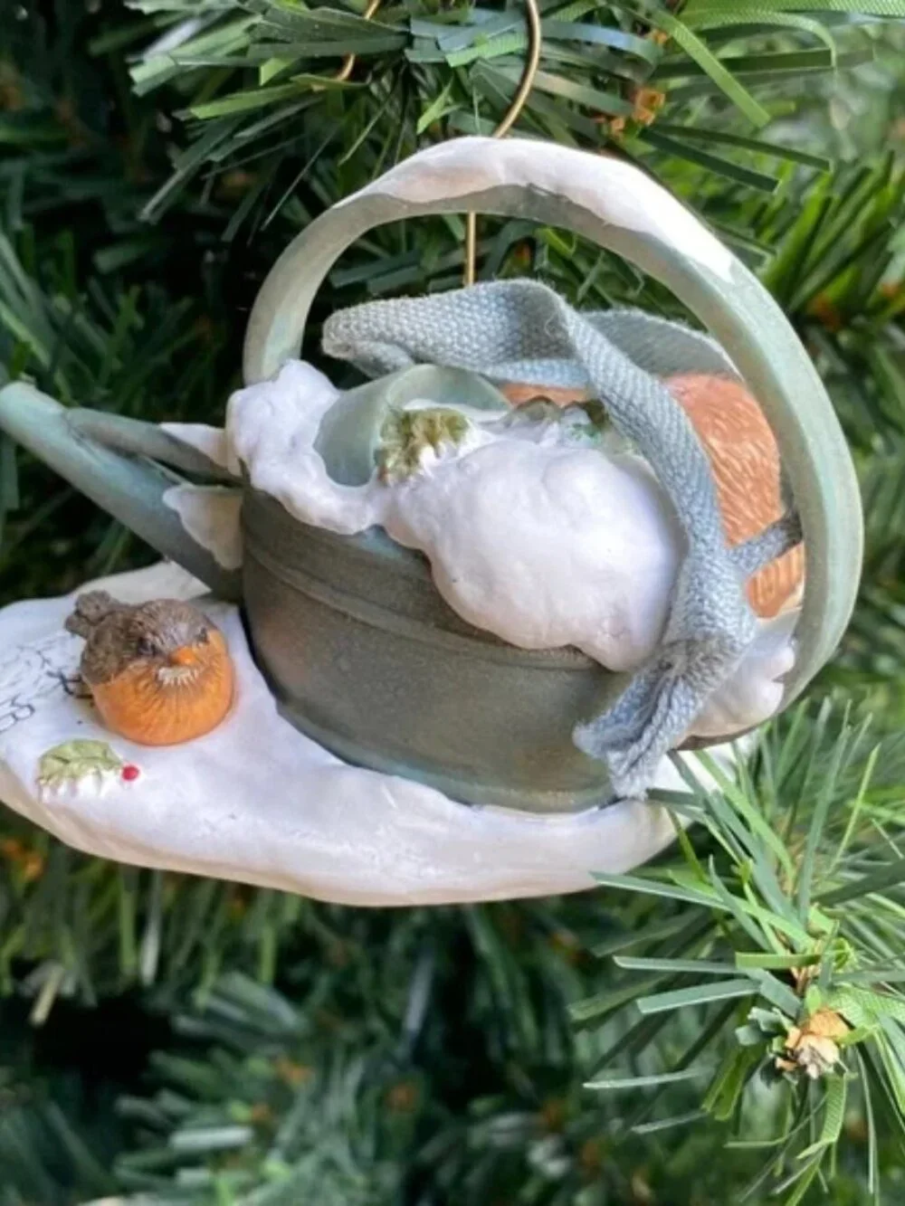 Hallmark 2000 Marjolein Bastin Snowy Garden rabbit Nature's Sketchbook ornament